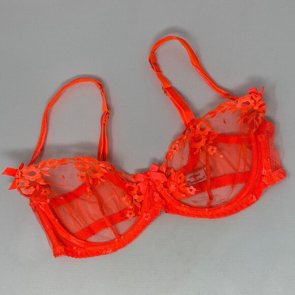 Agent Provocateur Brittnie Orange Bra 36D - Picture 8 of 16